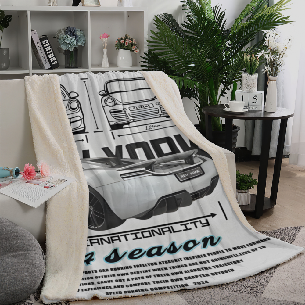 Car creative model blanket soft and comfortable