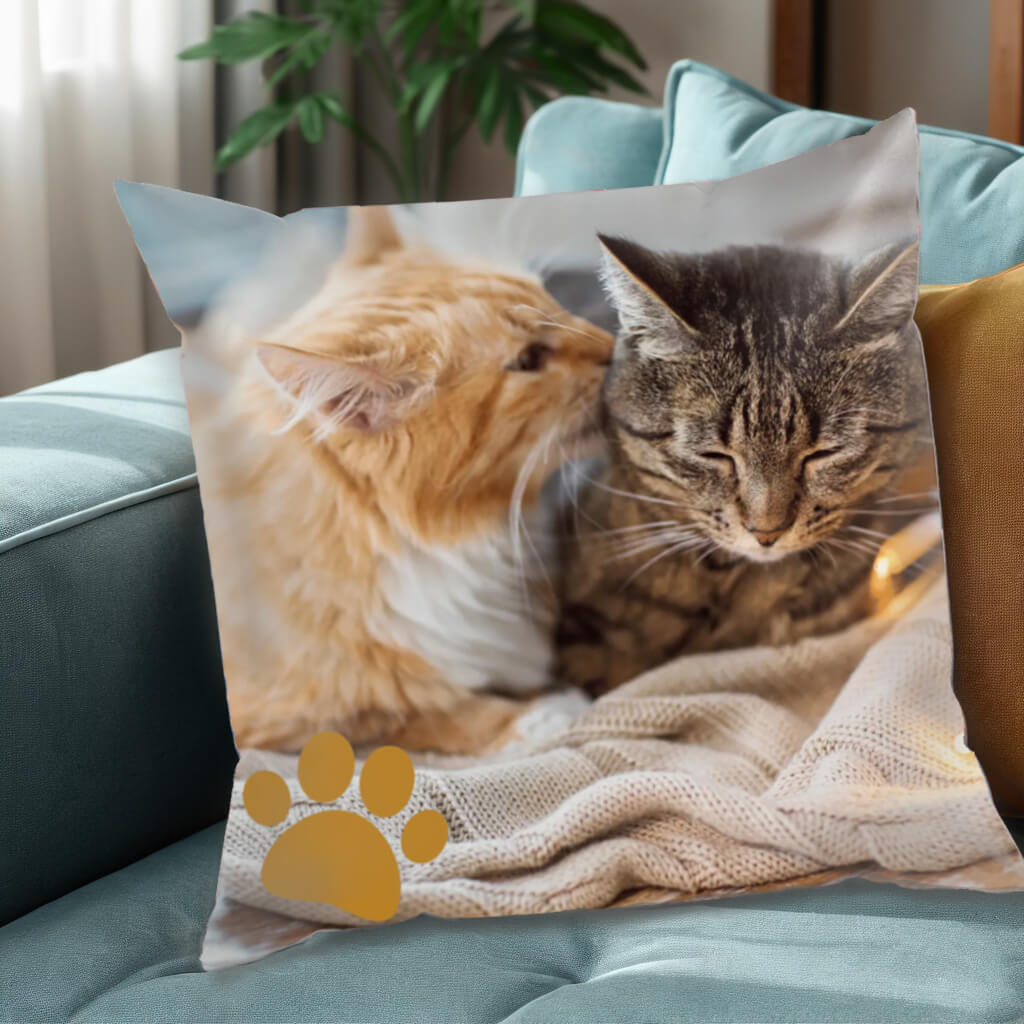 Custom Photo Pillow - Personalized Pet Pillow - Home Decor, Birthday, Memorial, Housewarming Gift For Dog Lovers, Cat Lovers, Pet Owners