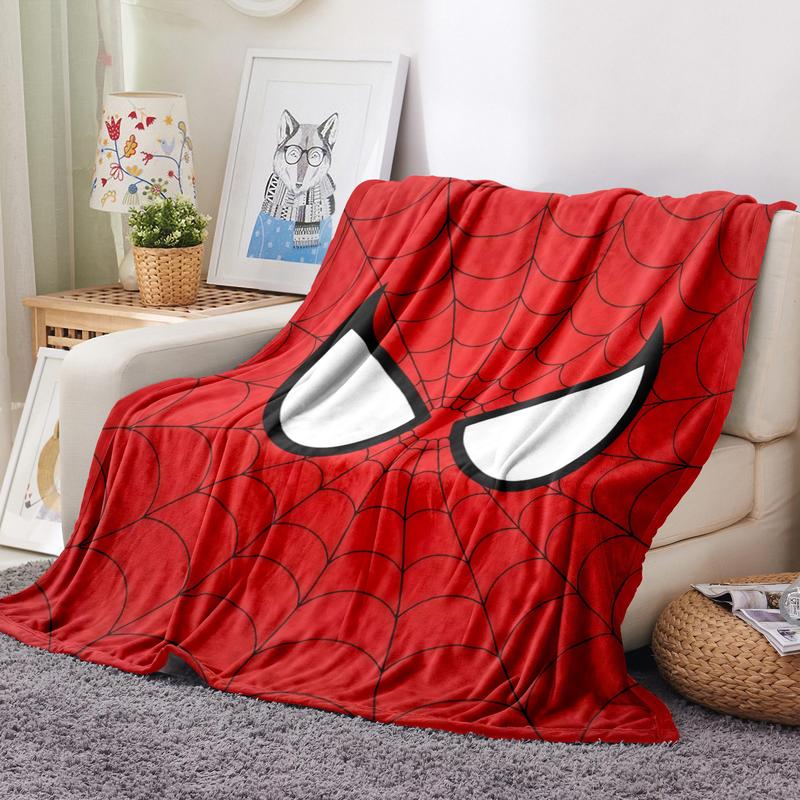 Spider Web Cartoon Pattern Blanket Soft and Comfortable