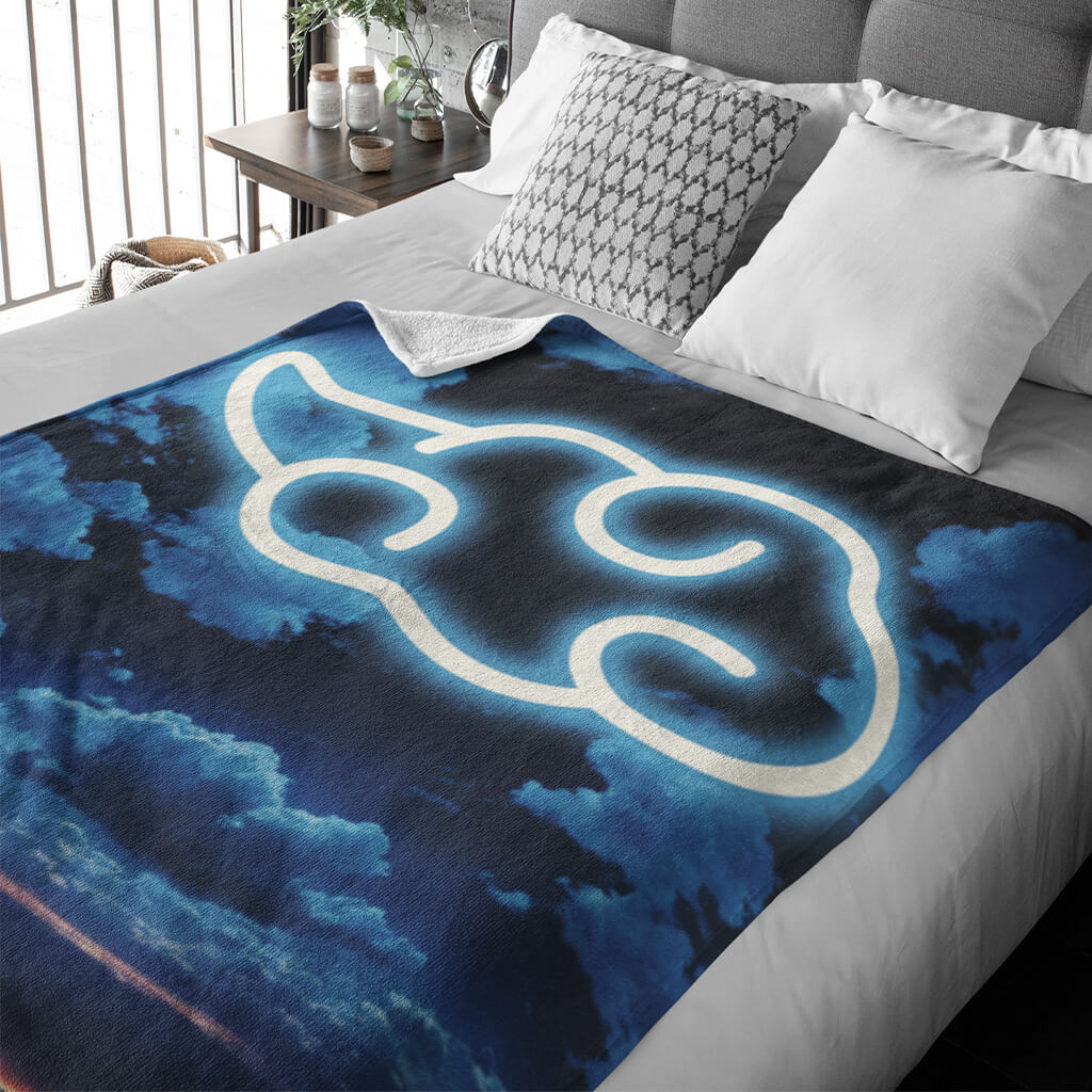 Creative luminous cloud pattern blanket, soft and comfortable