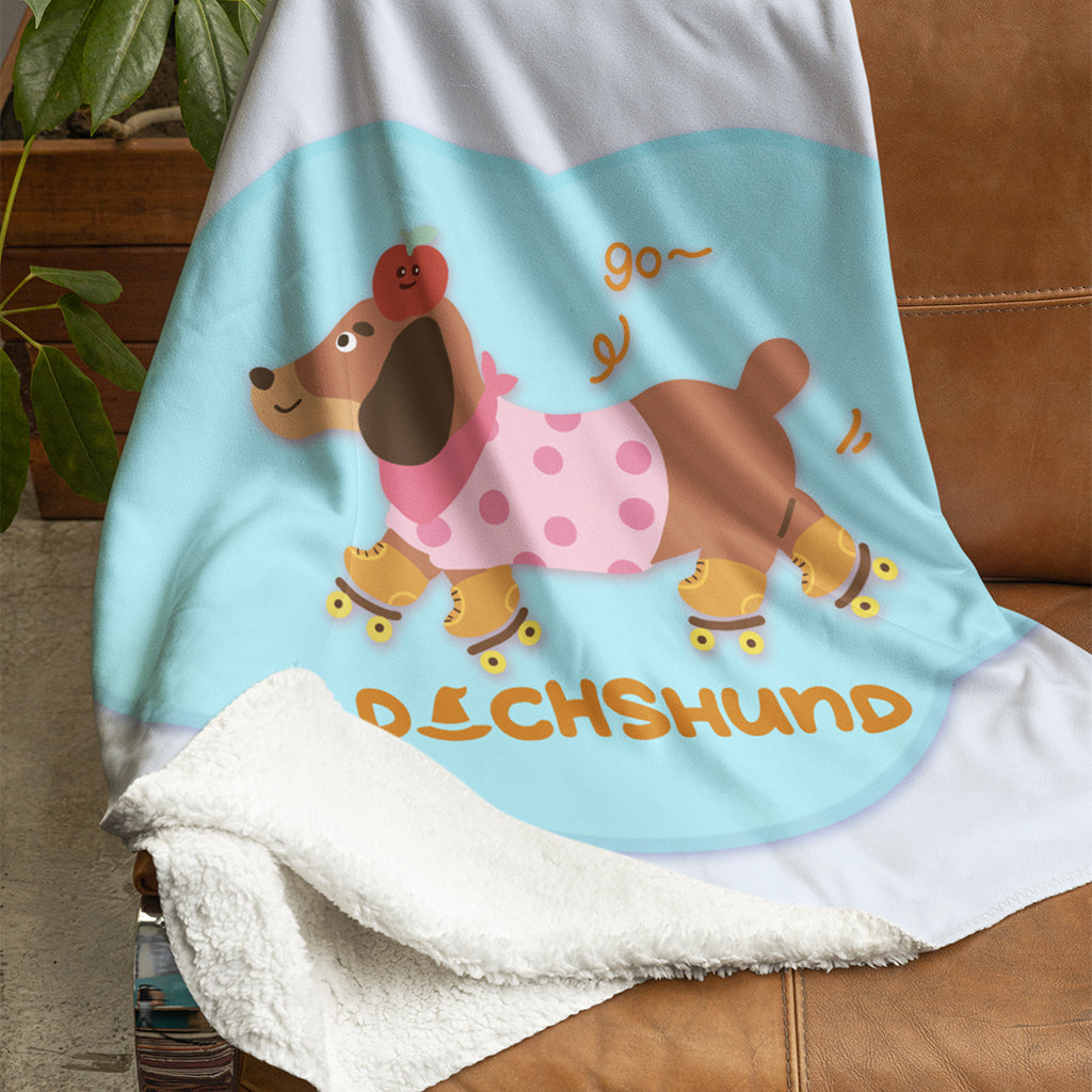 Cloud Dachshund Blanket Soft and comfortable