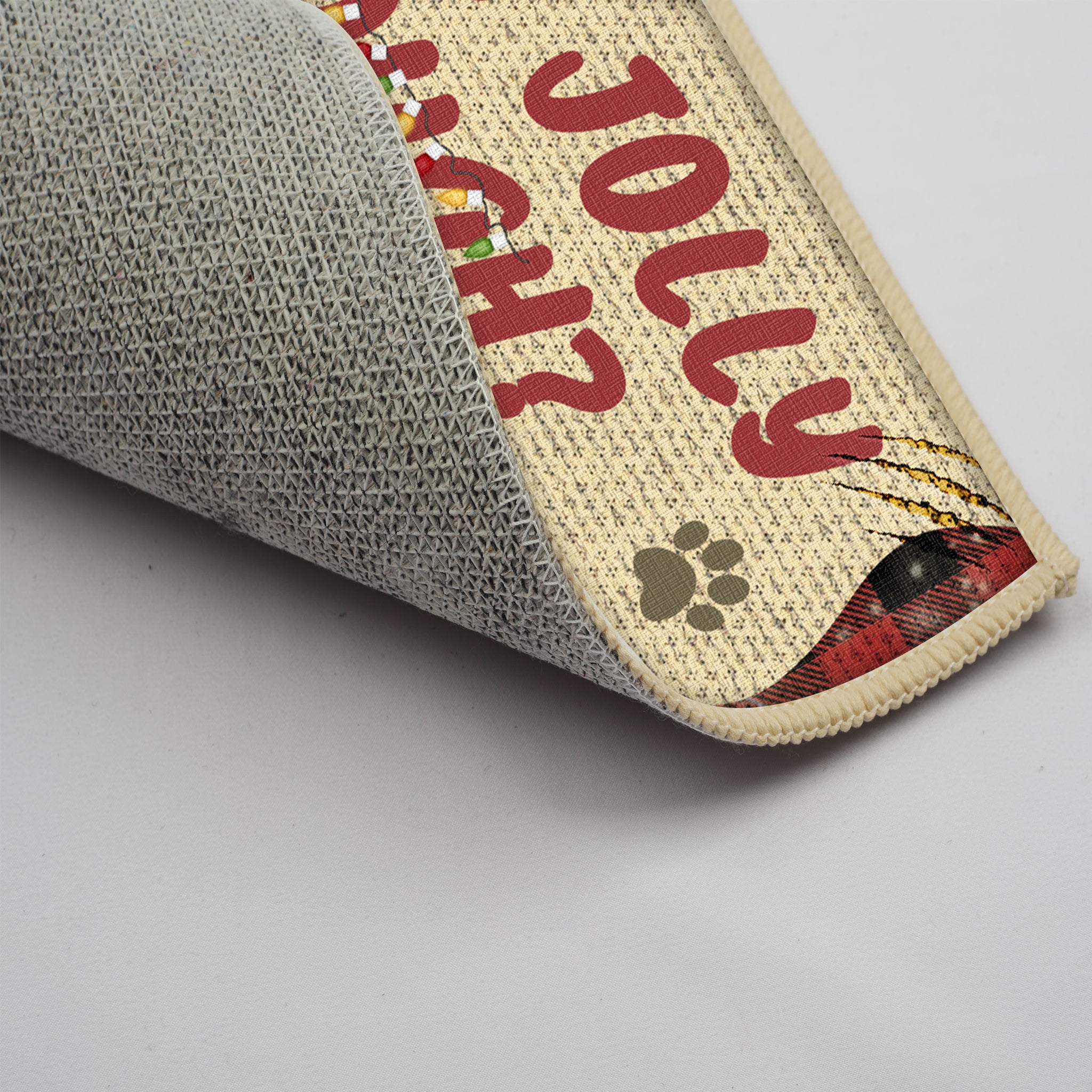 Is This Jolly Enough - Personalized Decorative Mat For Cats, Doormat - Christmas Gifts For Pet Owners, Pet Lovers