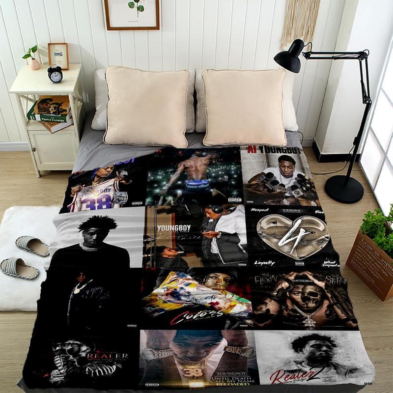 Youngboy Album Cover For Fans Warm Cozy Throw Napping Blankets