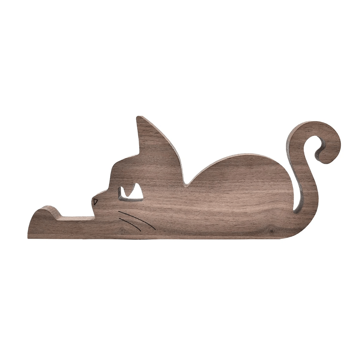 Cat Wood Sculpture