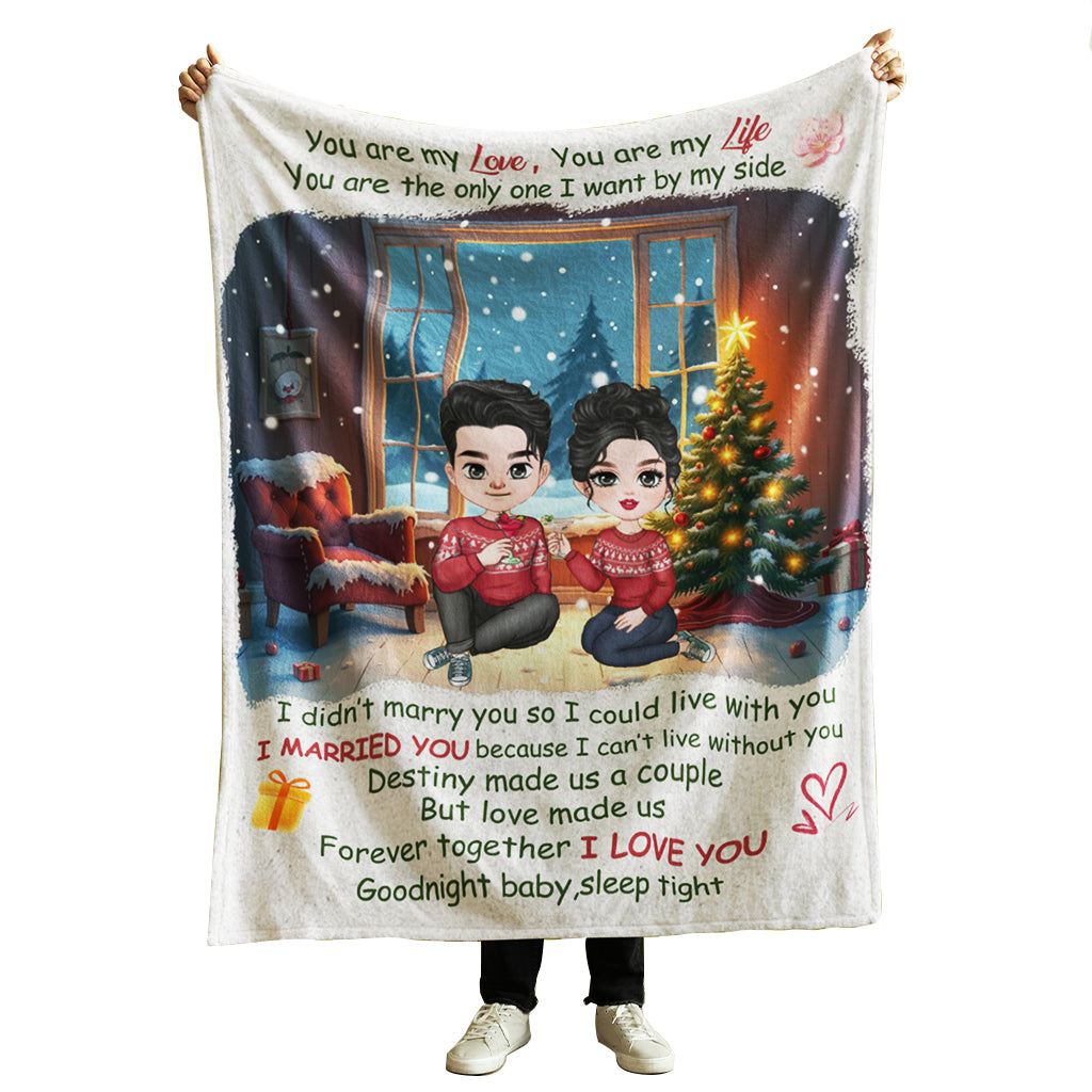 You Are My Love, Life - Couple Personalized Flannel Blanket, Sherpa Blanket - Christmas Gift For Lovers, Couples, Husband Wife, Anniversary