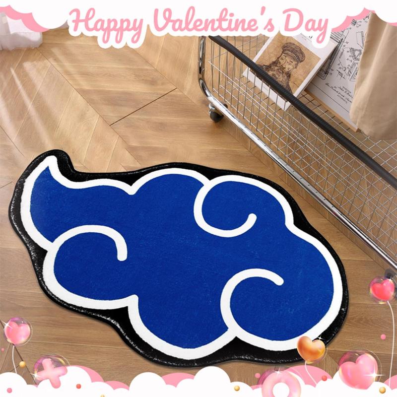 Home Decor Cartoon Cloud Pattern Soft Anime Floormat