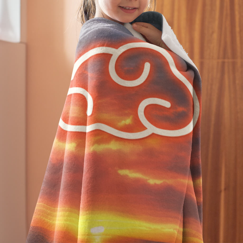 Creative luminous cloud pattern blanket, soft and comfortable