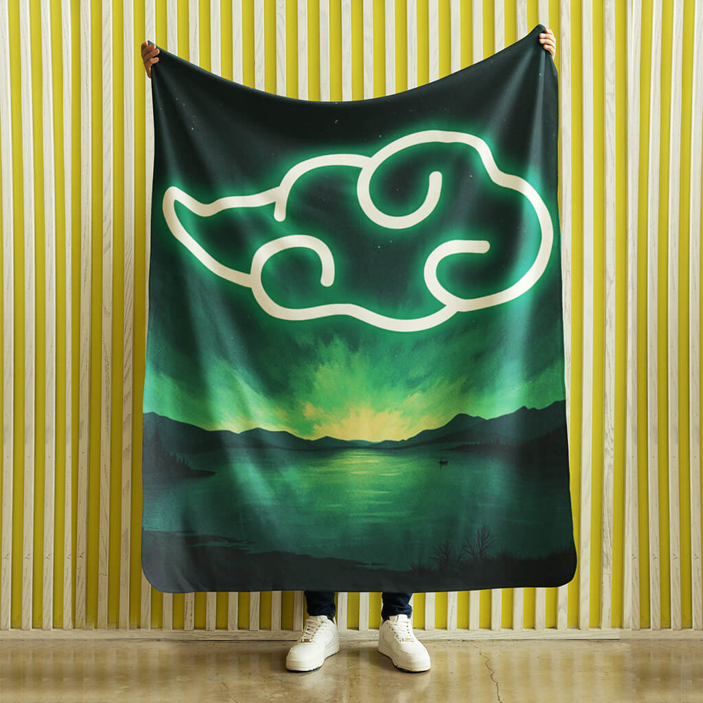 Creative luminous cloud pattern blanket, soft and comfortable