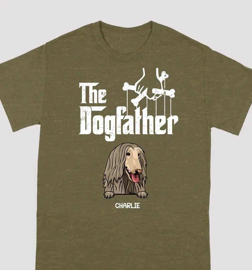 The Dog Father - Dog Personalized Custom Unisex T-Shirt - Gift For Pet Lovers, Dog Lovers, Father's Day Gift