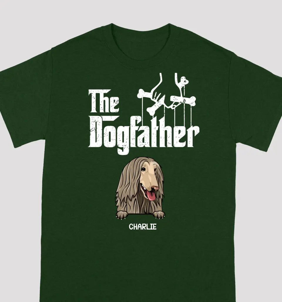 The Dog Father - Dog Personalized Custom Unisex T-Shirt - Gift For Pet Lovers, Dog Lovers, Father's Day Gift