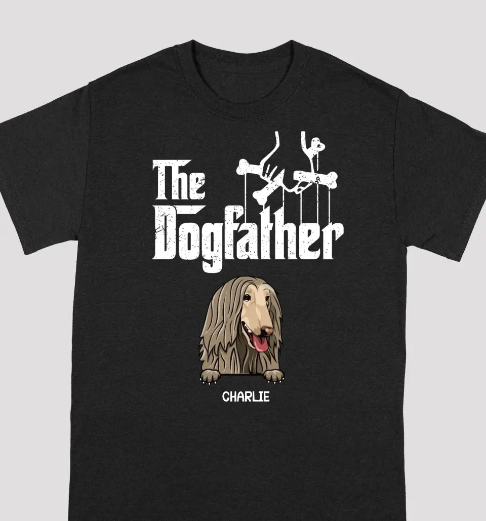 The Dog Father - Dog Personalized Custom Unisex T-Shirt - Gift For Pet Lovers, Dog Lovers, Father's Day Gift