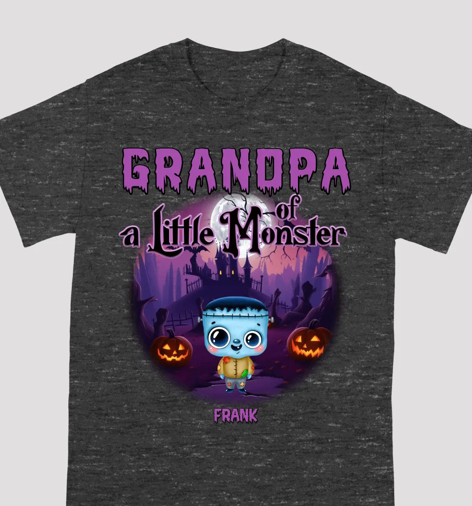 Grandpa Of These Little Monsters - Personalized Custom Unisex T-Shirt, Sweatshirts, Hoodies - Halloween Gift For Family, Grandma, Grandpa