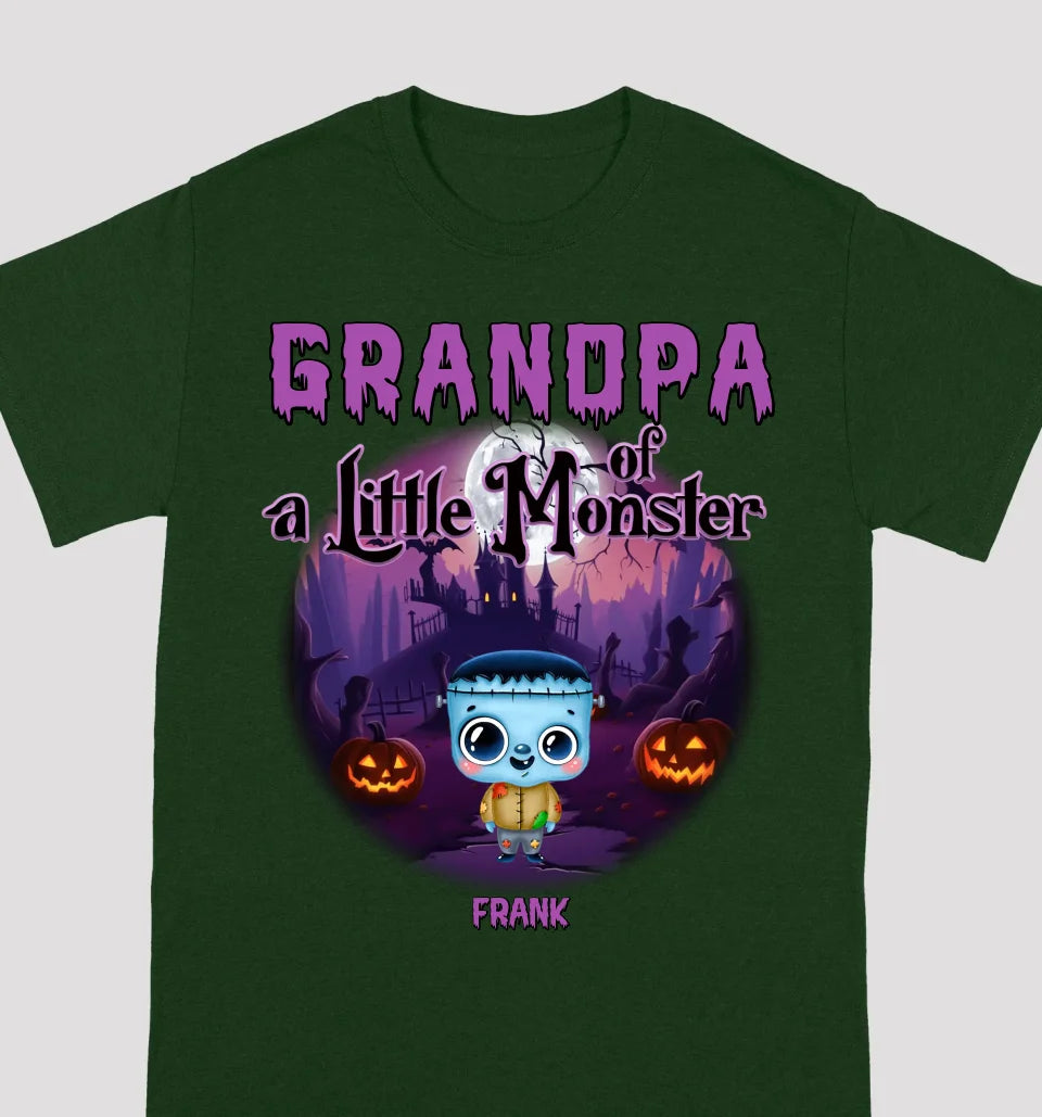 Grandpa Of These Little Monsters - Personalized Custom Unisex T-Shirt, Sweatshirts, Hoodies - Halloween Gift For Family, Grandma, Grandpa