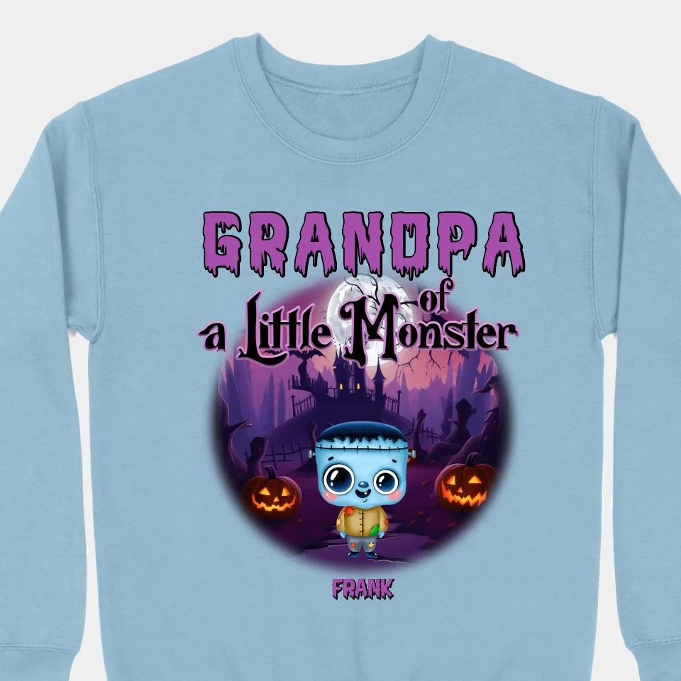 Grandpa Of These Little Monsters - Personalized Custom Unisex T-Shirt, Sweatshirts, Hoodies - Halloween Gift For Family, Grandma, Grandpa