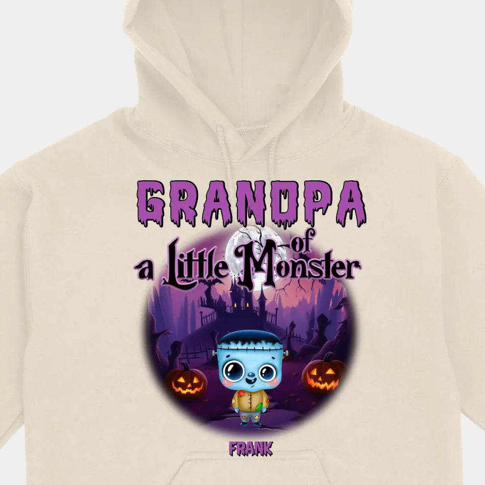 Grandpa Of These Little Monsters - Personalized Custom Unisex T-Shirt, Sweatshirts, Hoodies - Halloween Gift For Family, Grandma, Grandpa