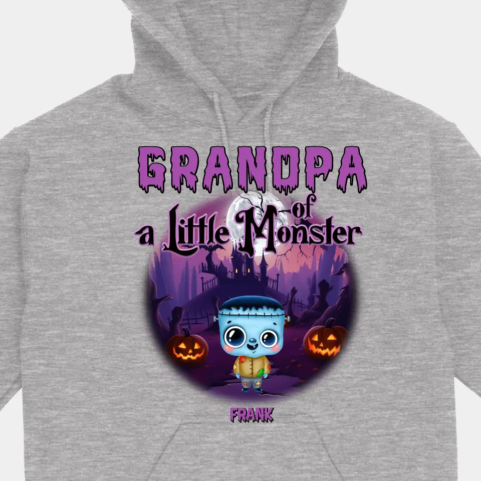 Grandpa Of These Little Monsters - Personalized Custom Unisex T-Shirt, Sweatshirts, Hoodies - Halloween Gift For Family, Grandma, Grandpa