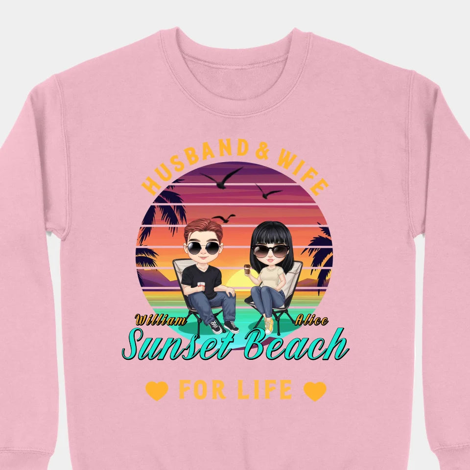 Summer Beach - Personalized Unisex T-shirts, Sweatshirt - Gifts For Couples, Husbands Wife, Lovers, Anniversary Gift