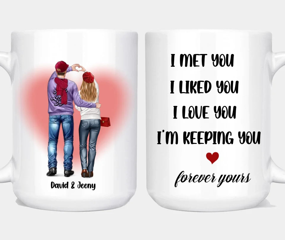 Doll Couple Loving Gift For Him For Her - Couple Personalized Mug - Valentine's Day Gift For Couples, Husband Wife, Anniversary, Marriage Gift