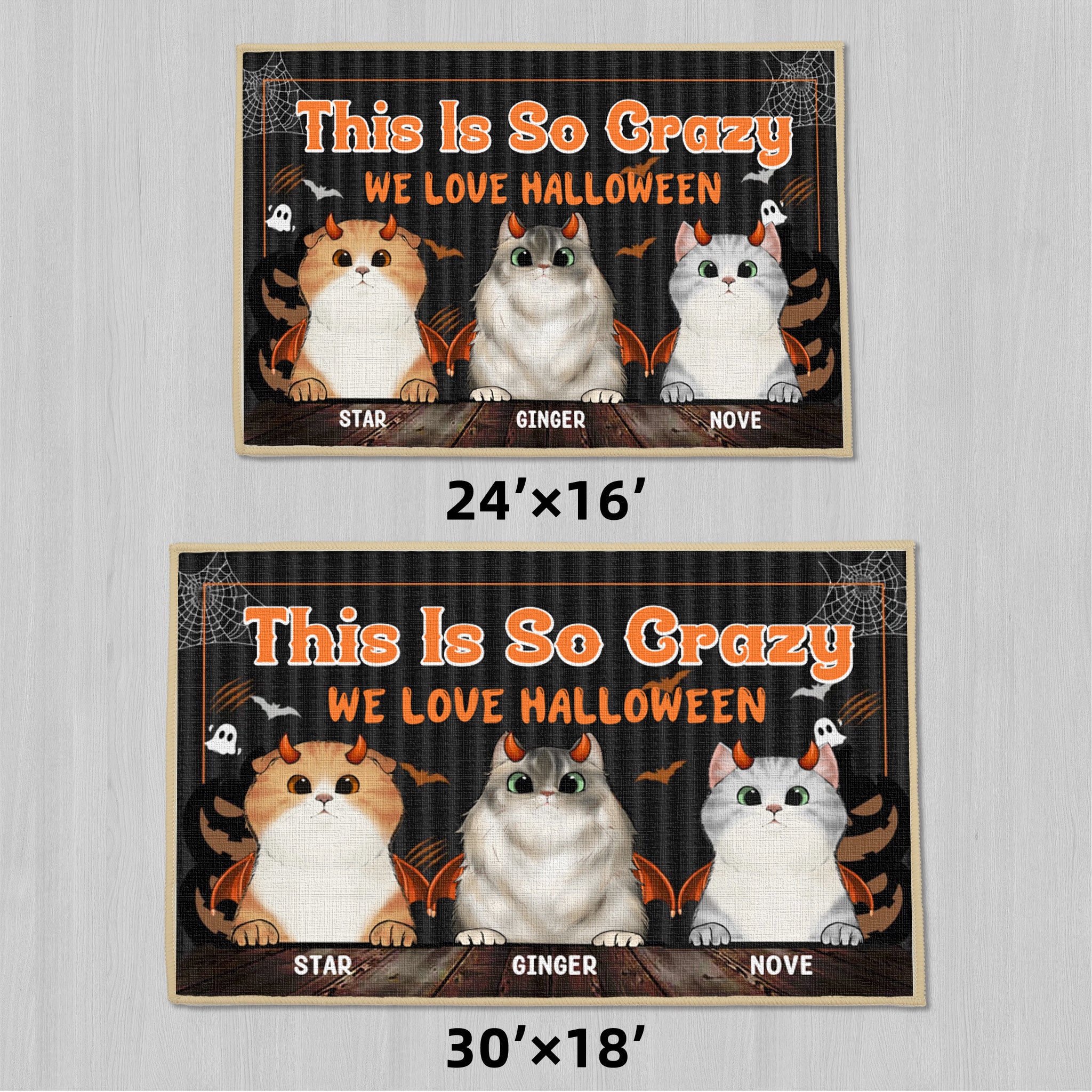 This Is So Crazy - Cat Personalized Home Decor Mat, Doormat - Halloween Gifts for Pet Owners, Pet Lovers, Cat Owners