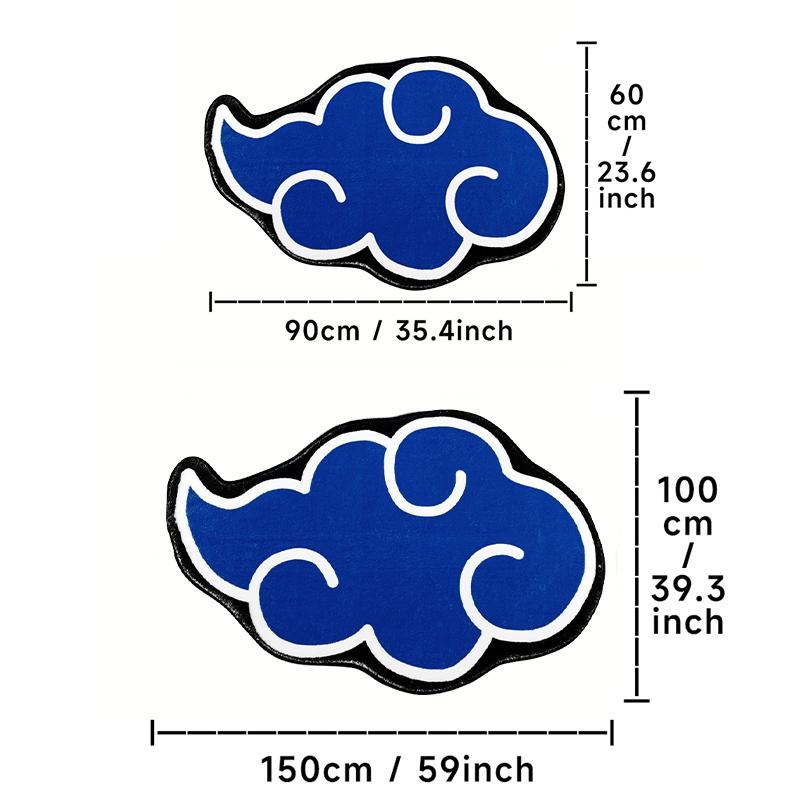 Home Decor Cartoon Cloud Pattern Soft Anime Floormat