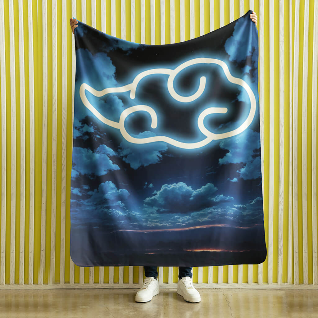 Creative luminous cloud pattern blanket, soft and comfortable