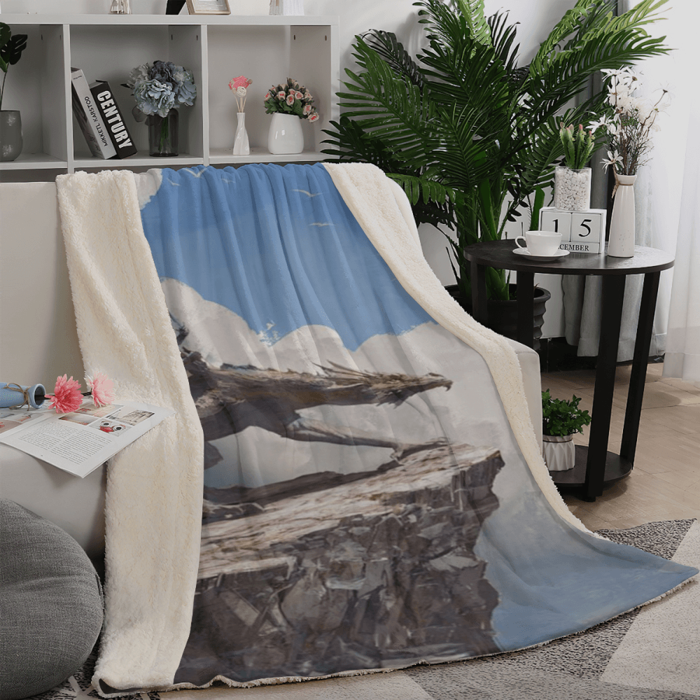 Game Of Thrones Illustration Cartoon Style Blanket, Soft And Comfortable