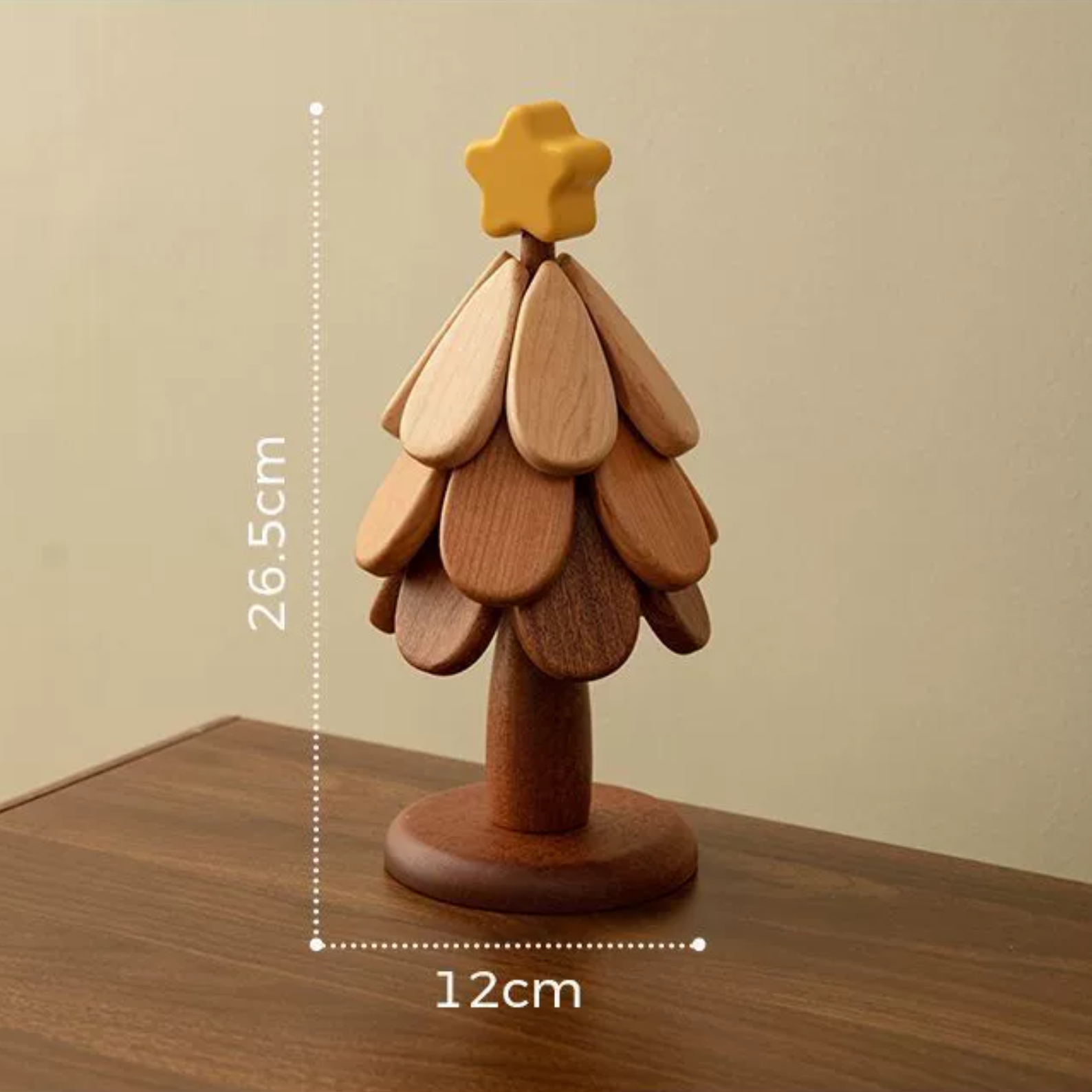 Foldable Wooden Christmas Tree Coaster