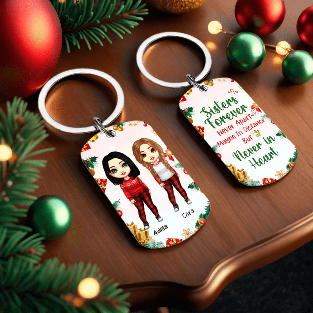 Being My Friend Is Really The Only Gift You Need - Christmas Personalized Keychain - Best Gift For Friends, Besties, Sisters