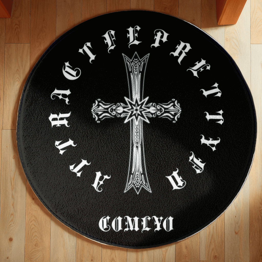 Cross-Shaped Creative Round Non-Slip Soft And Comfortable Floormat