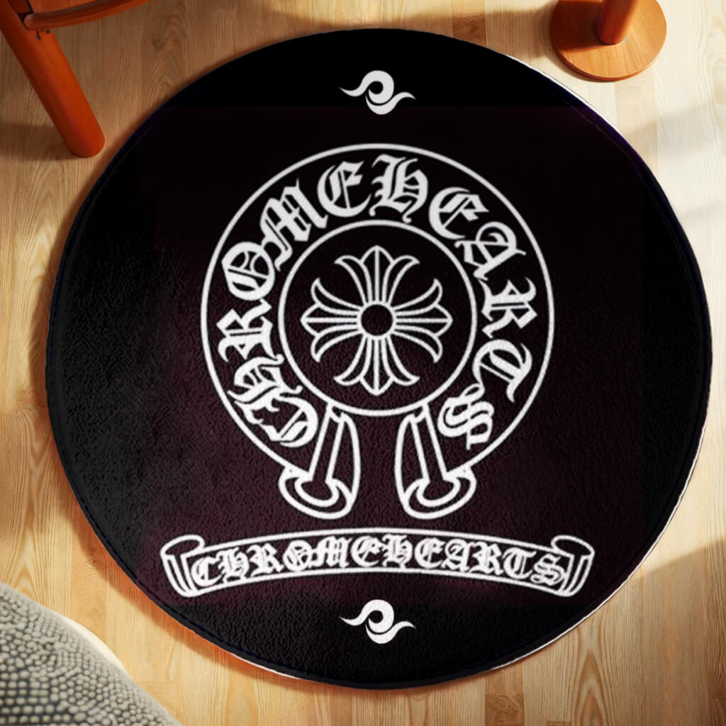 Creative Trendy Brand LOGO Round Non-Slip Soft And Comfortable Floormat