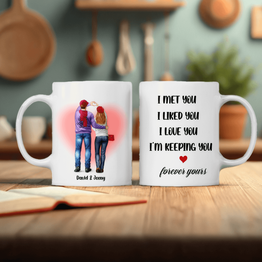 After Many Years You're Still Hotter Than This Coffee - Couple Personalized Custom Mug - Gift For Couples, Husband Wife, Anniversary