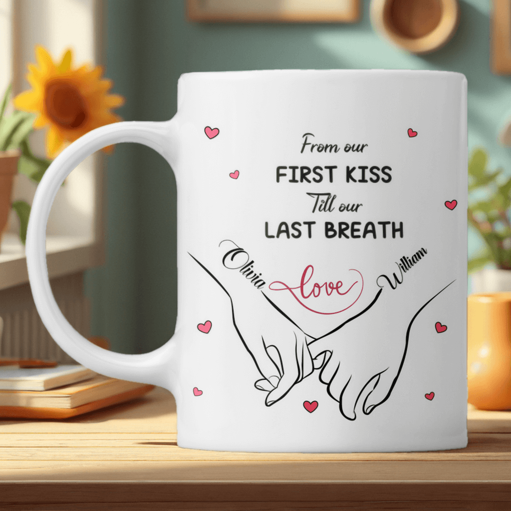 I Met You I Loved You - Couple Personalized Custom Mug - Anniversary, Birthday Gift For Couples, Husband Wife, Engagement, Wedding, Marriage Gift