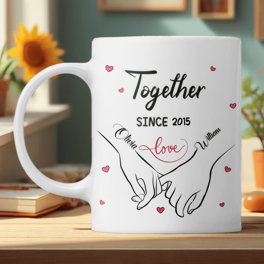 I Met You I Loved You - Couple Personalized Custom Mug - Anniversary, Birthday Gift For Couples, Husband Wife, Engagement, Wedding, Marriage Gift