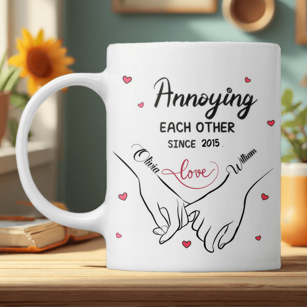 I Met You I Loved You - Couple Personalized Custom Mug - Anniversary, Birthday Gift For Couples, Husband Wife, Engagement, Wedding, Marriage Gift