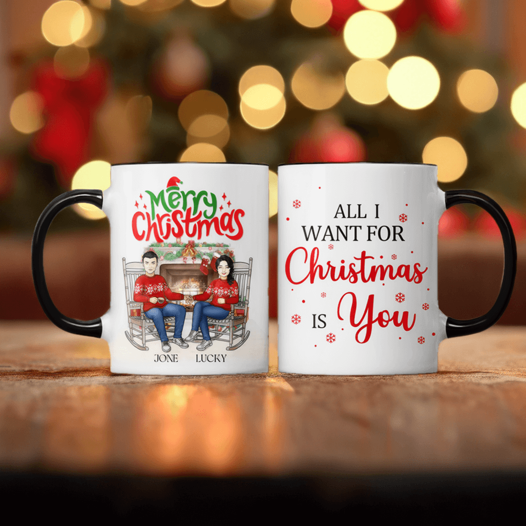 Annoying Each Other For So Many Years - Personalized Accent Mug, Perfect Christmas Gift for Couples, Lovers, Husband, Wife