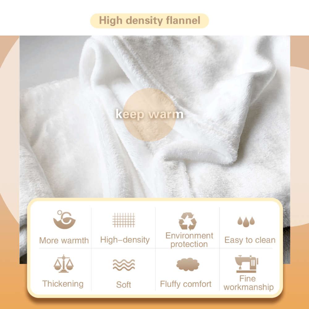 Fashion And Creativity Pattern, White Blanket, Soft And Comfortable