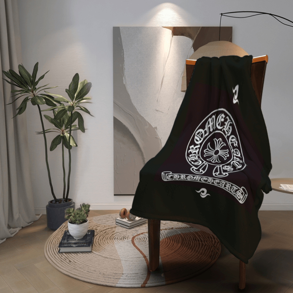 Chrome Hearts Logo Creative Pattern, Blanket, Soft And Comfortable