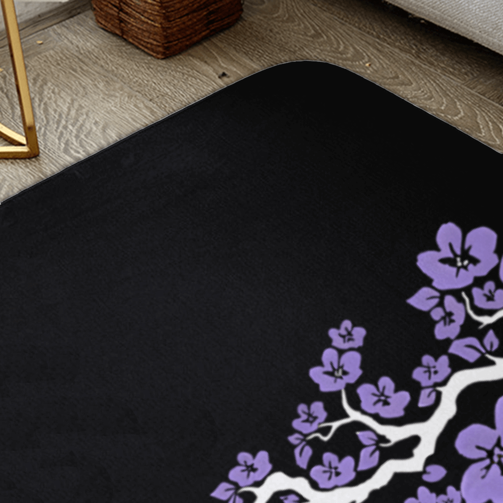 Cherry Blossom Pattern, Rectangular Non-Slip Soft And Comfortable Floormat