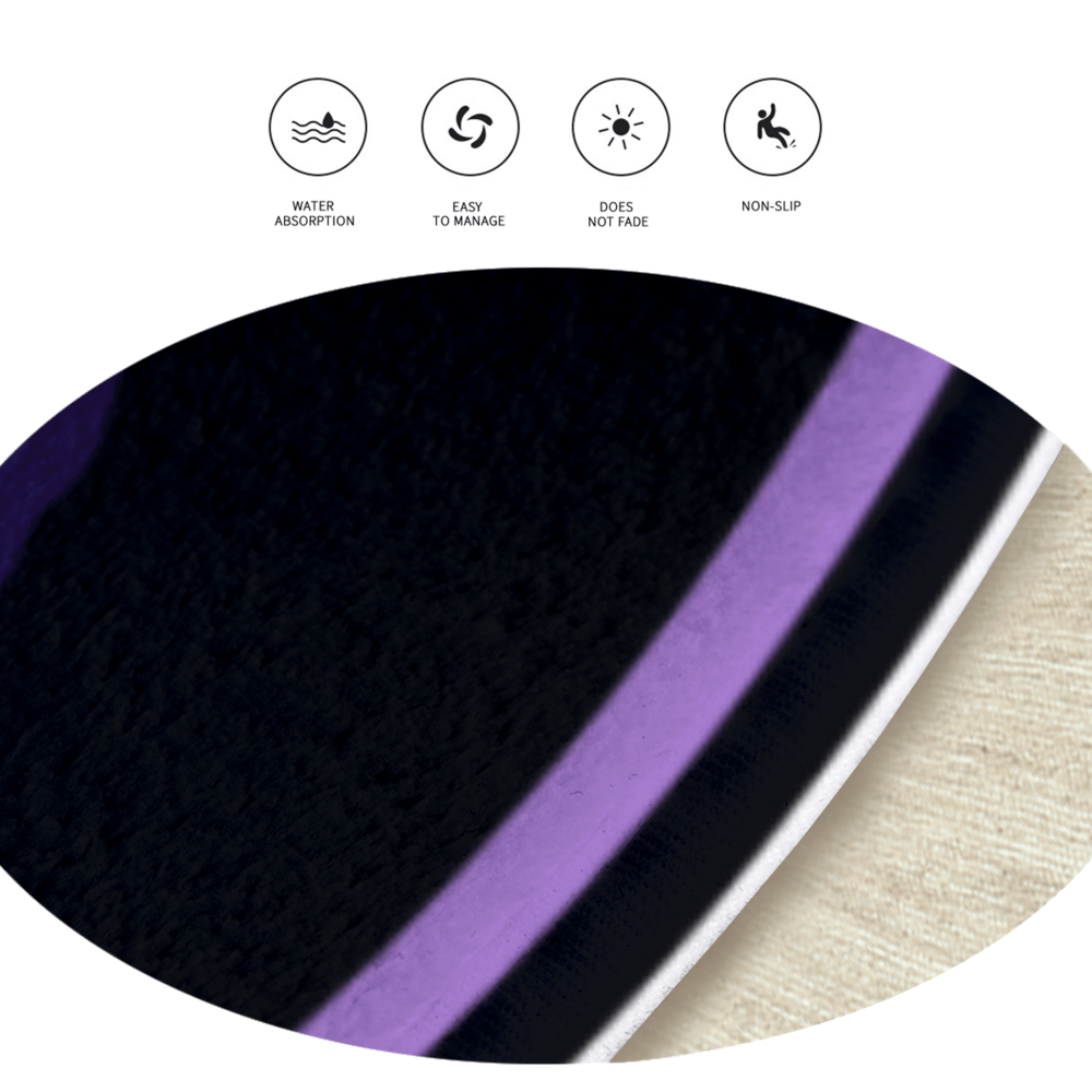 Pokémon Cute Gengar，  Round Non-Slip Soft And Comfortable Floormat