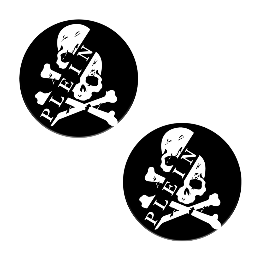 Skull Creative Design Round Ceramic Coaster (Combination Set)