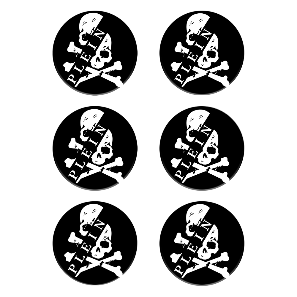 Skull Creative Design Round Ceramic Coaster (Combination Set)