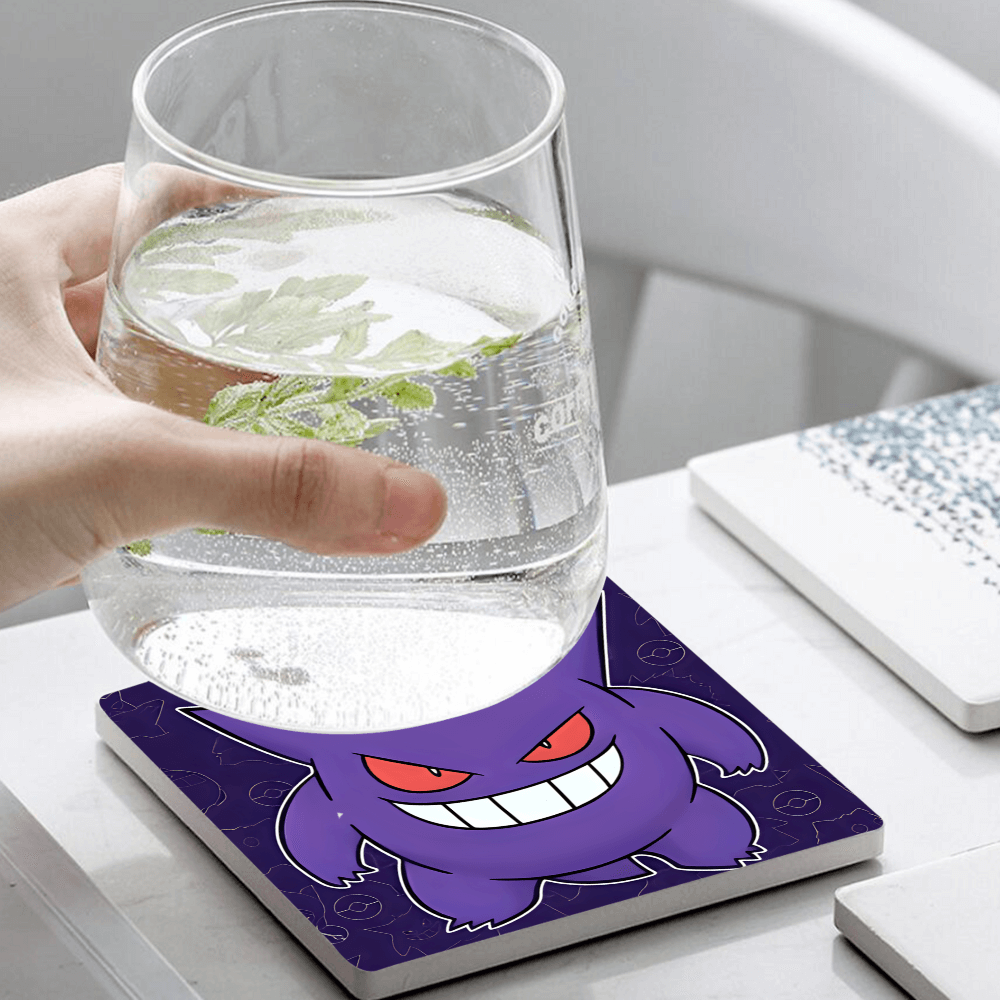 Pokémon Creative Pattern, Square Ceramic Coaster (Combination Pack)