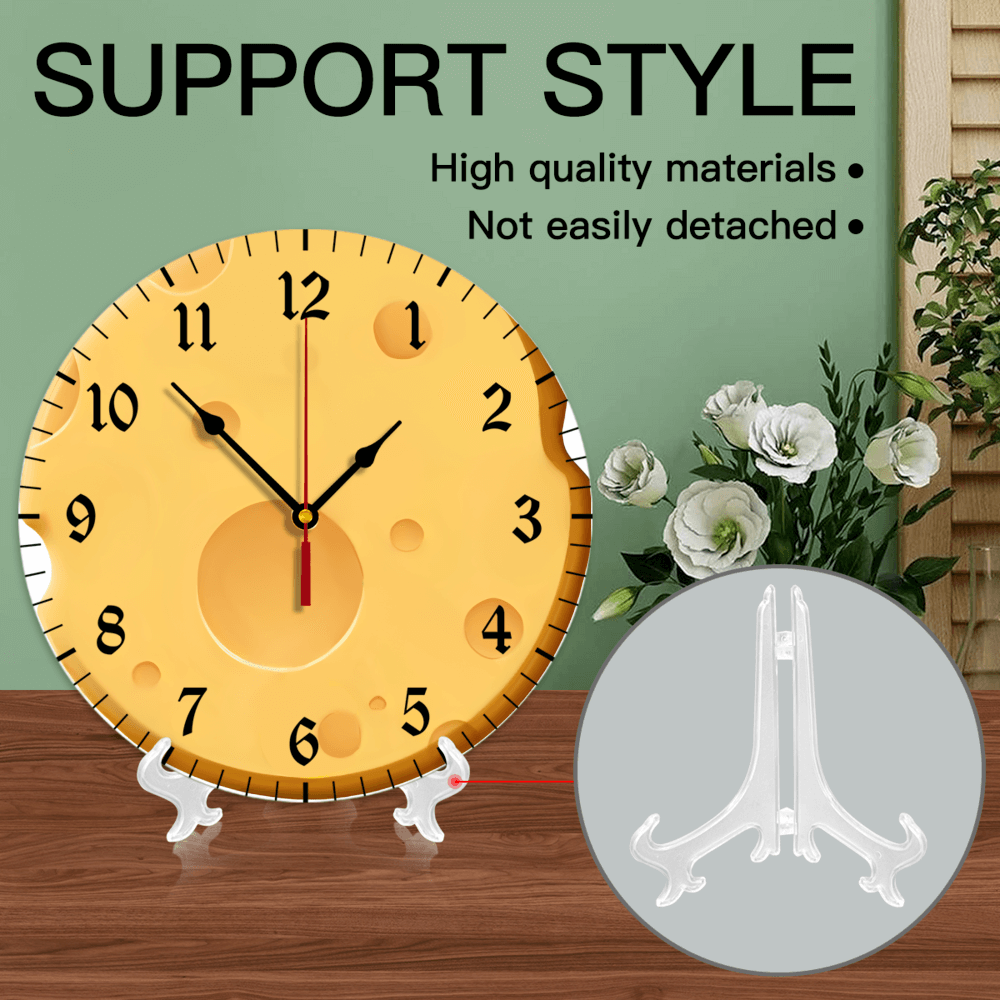 Cheese Creative  Design, Round Stylish Luxury Digital Wall Clock