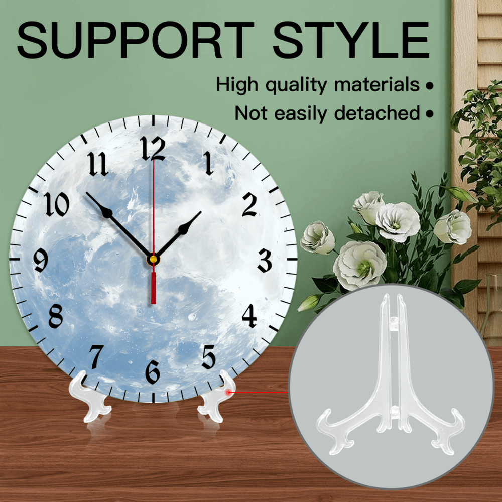 Creative Earth Design, Round Stylish Luxury Digital Wall Clock