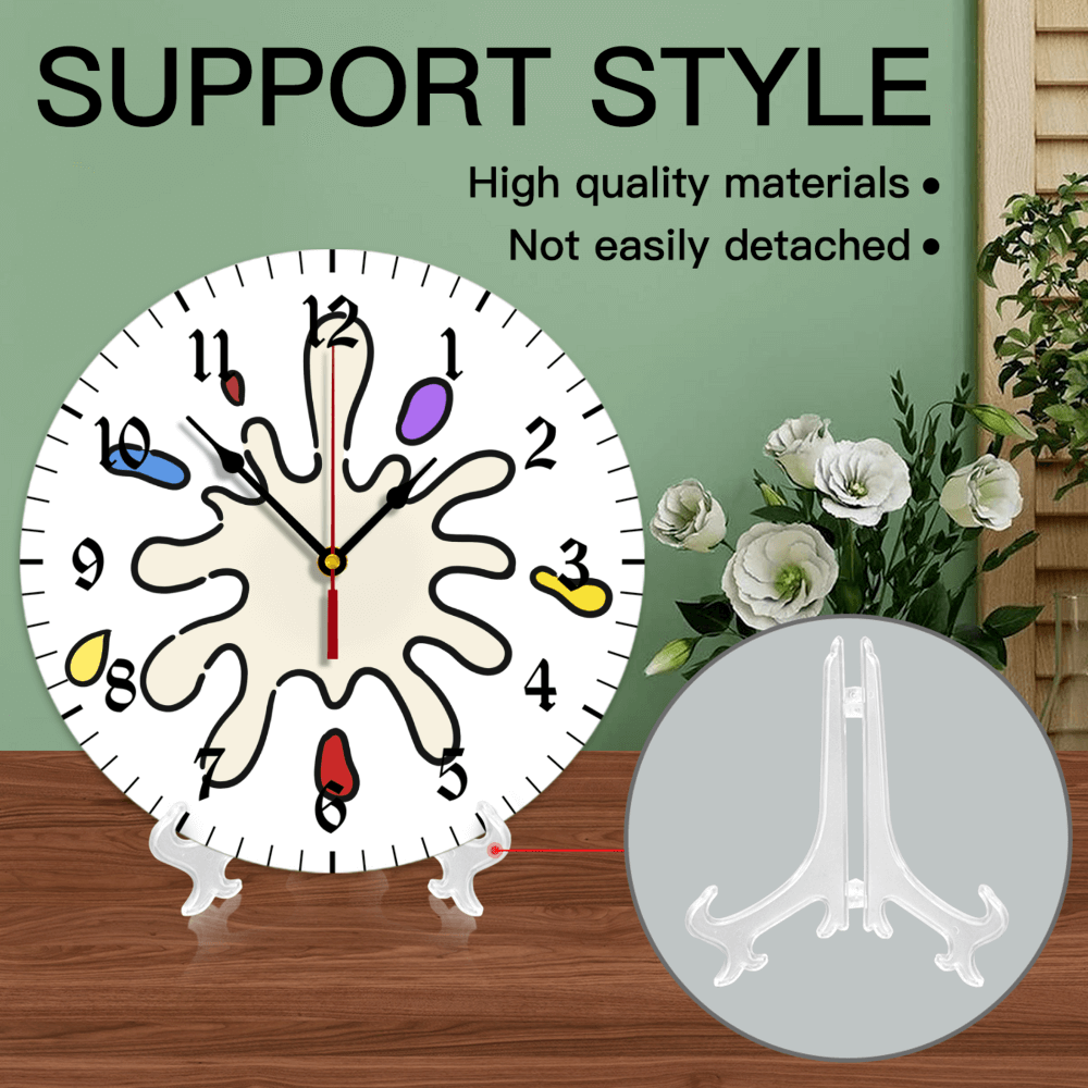 Creative Pattern, Round Stylish Luxury Digital Wall Clock