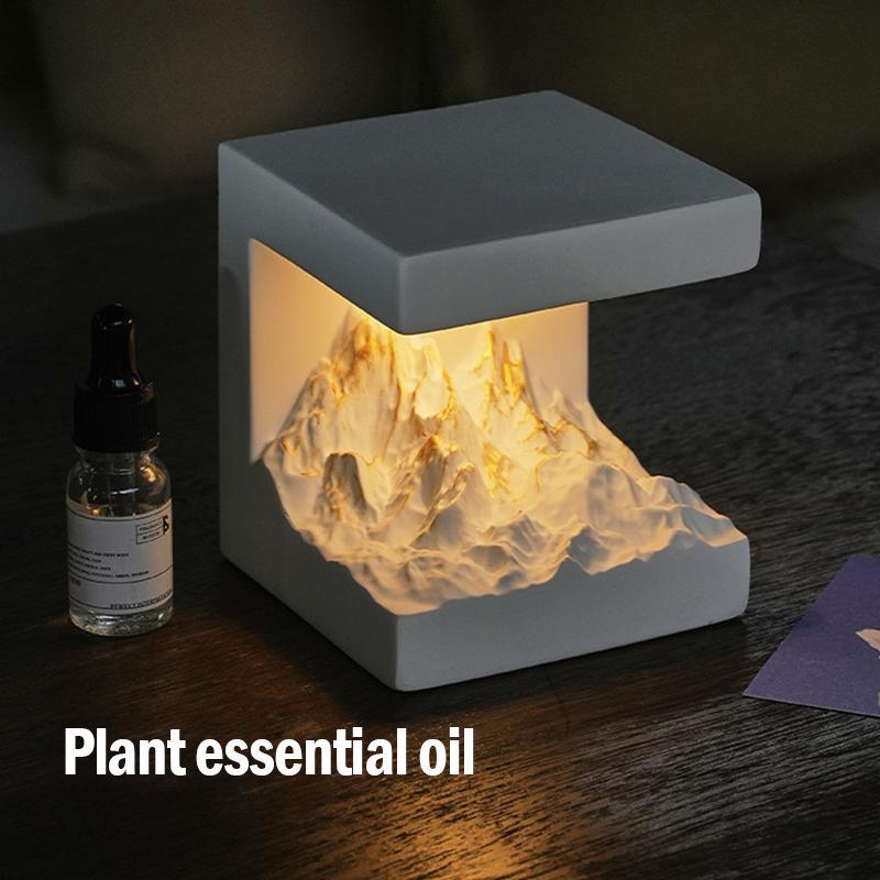 Mountain Design Aromatherapy Stone & 10ML Essential Oil with Gift Box, Home Fragrance For Living Room