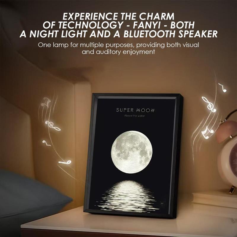 Moonlight Music Frame Speaker - Multifunctional Night Light & Decor