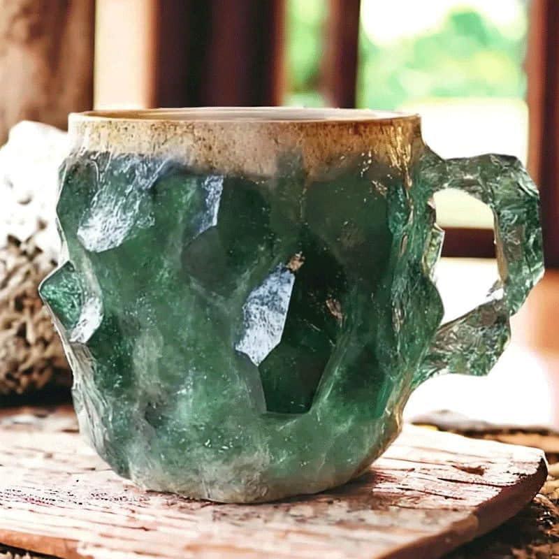 200ml Multi-Colored Natural Mineral Crystal Coffee Mugs