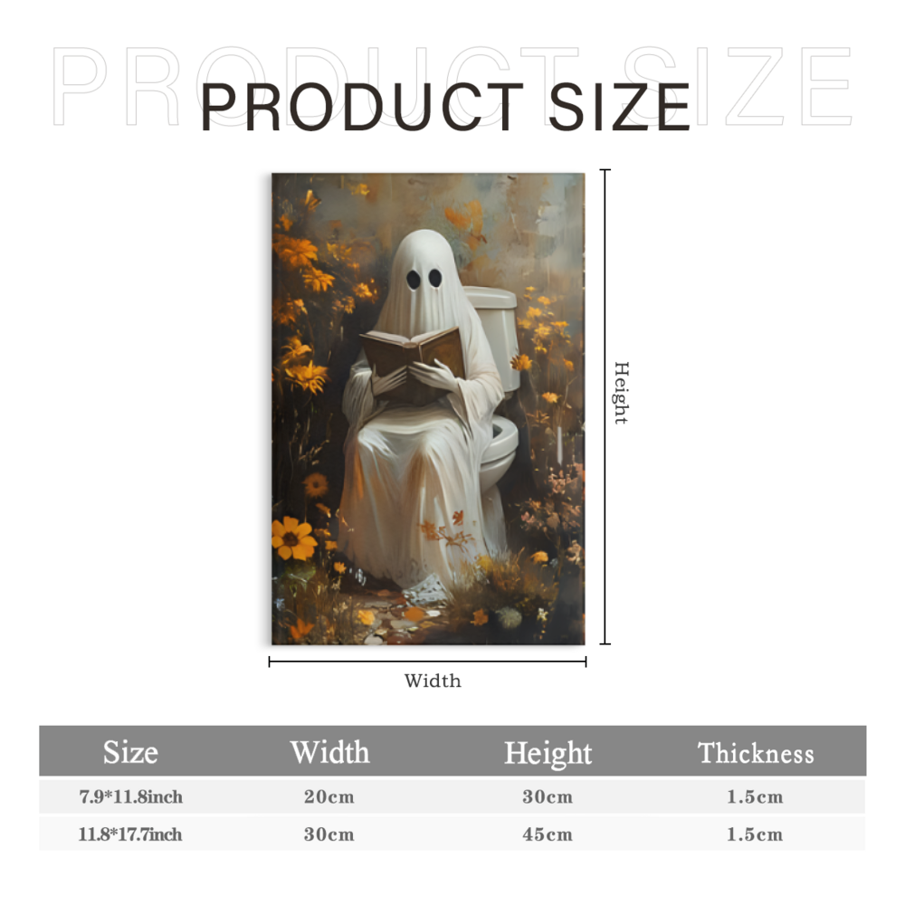 Ghost Creative Pattern, Triple Frameless Canvas Painting