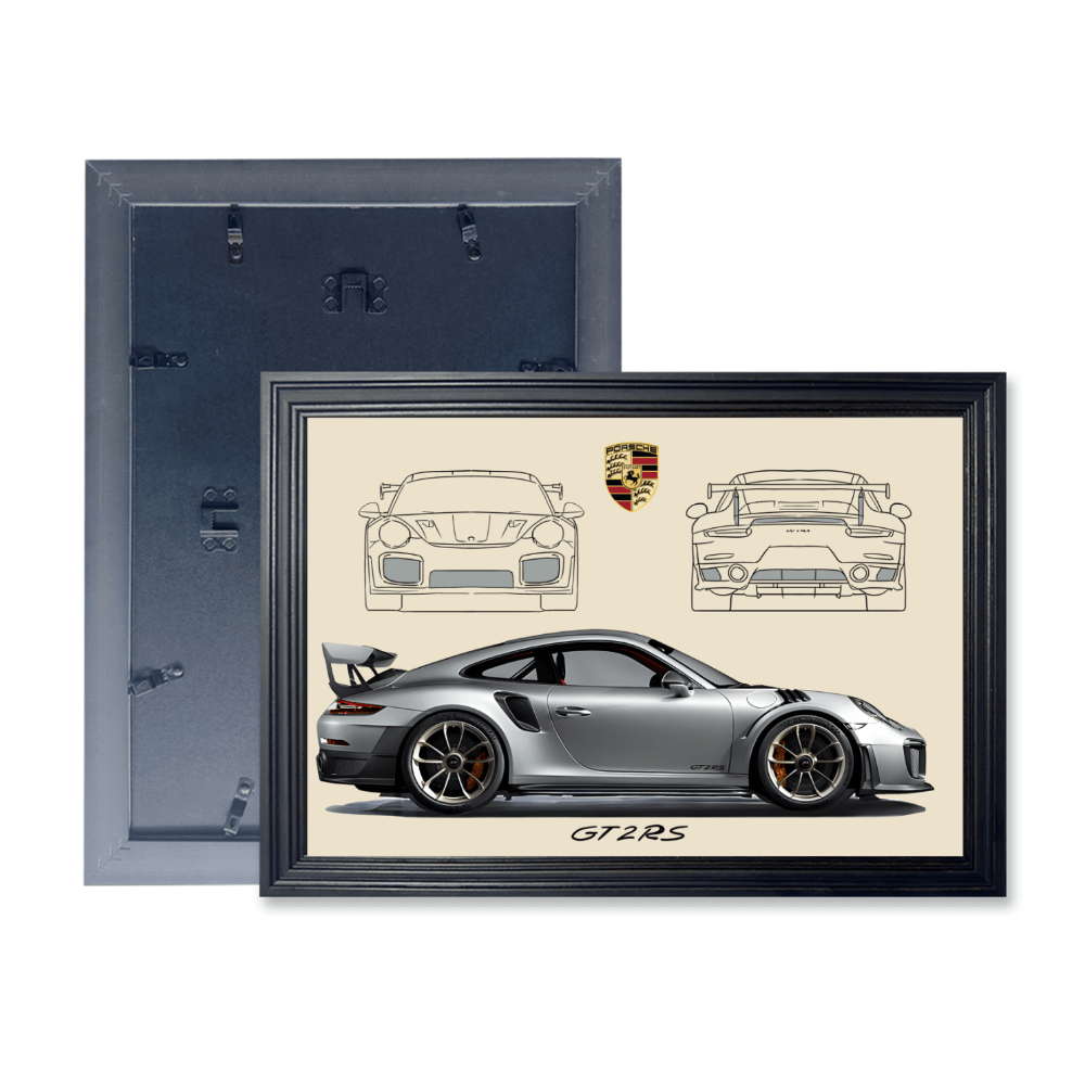 Car Model Creative Pattern， Horizontal Framed Simple Decorative Canvas Painting